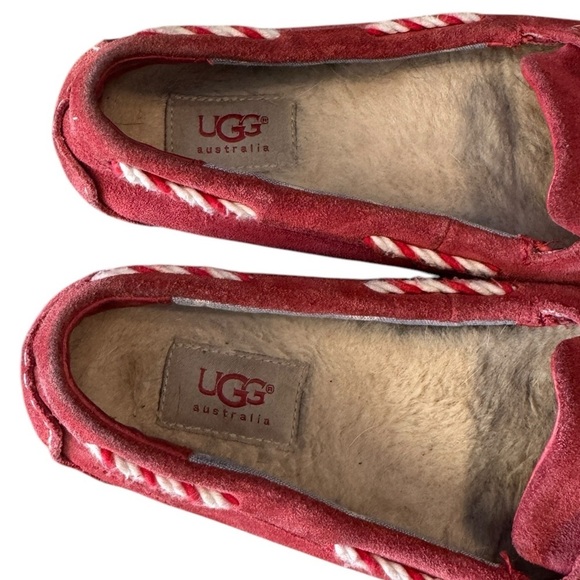 UGG 'Genoa' Slipper, Red, Size 8 - Picture 7 of 8